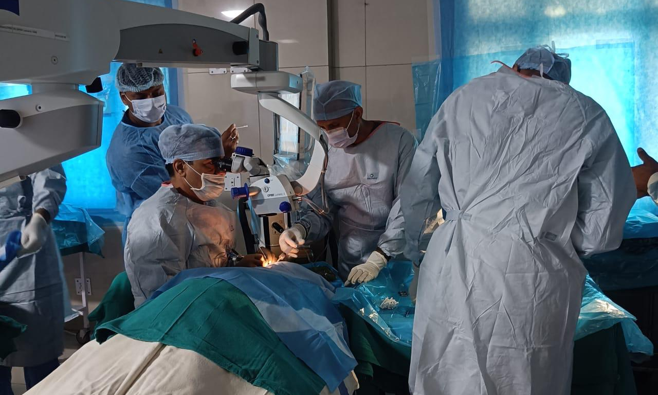 Eye Camp at 158 Base Hospital 